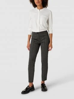 Cambio Shop 18 Cambio Hose Mit Allover-Muster Modell 'Ros' - Schwarz