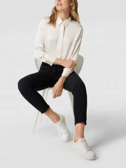 Cambio Shop 10 Cambio Stoffhose Mit Fixiertem Umschlag - Schwarz